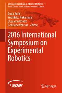 2016 International Symposium on Experimental Robotics〈1st ed. 2017〉