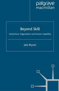 スキルを越えて：制度、組織と人的能力<br>Beyond Skill : Institutions, Organisations and Human Capability