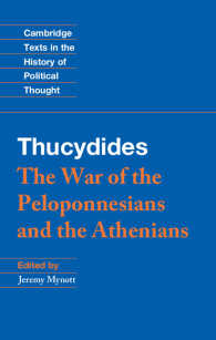 トゥキディデス『戦史』（英訳）<br>Thucydides : The War of the Peloponnesians and the Athenians