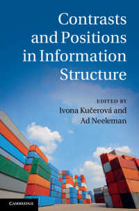 情報構造における対照と位置<br>Contrasts and Positions in Information Structure