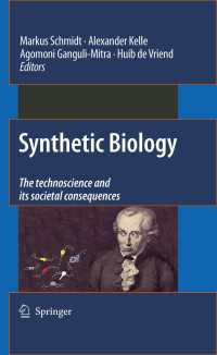 Synthetic Biology : the technoscience and its societal consequences