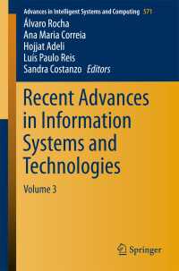 Recent Advances in Information Systems and Technologies〈1st ed. 2017〉 : Volume 3