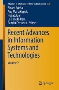 Recent Advances in Information Systems and Technologies〈1st ed. 2017〉 : Volume 2