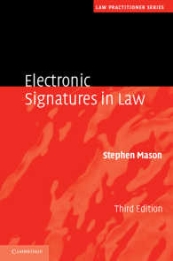 電子署名の法的側面（第３版）<br>Electronic Signatures in Law（3）