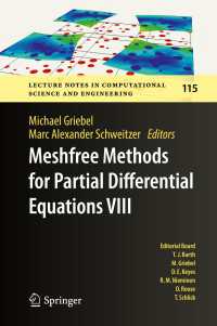 Meshfree Methods for Partial Differential Equations VIII〈1st ed. 2017〉