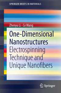 One-Dimensional nanostructures : Electrospinning Technique and Unique Nanofibers