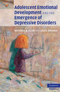 青年の情動発達と抑鬱障害<br>Adolescent Emotional Development and the Emergence of Depressive Disorders
