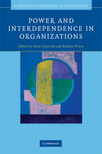 Power and Interdependence in Organizations / Tjosvold, Dean (EDT