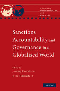 グローバル世界における制裁、アカウンタビリティとガバナンス<br>Sanctions, Accountability and Governance in a Globalised World