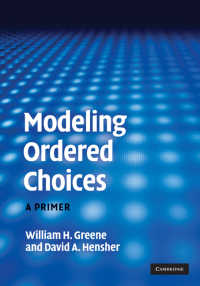 順序選択モデル読本<br>Modeling Ordered Choices : A Primer