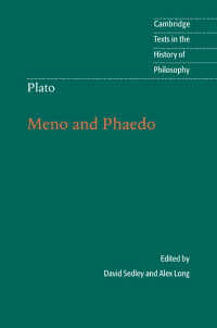 プラトン『メノン』『パイドロス』（英訳）<br>Plato: Meno and Phaedo