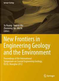 New Frontiers in Engineering Geology and the Environment : Proceedings of the International Symposium on Coastal Engineering Geology, ISCEG-Shanghai 2012