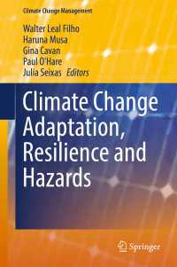 Climate Change Adaptation, Resilience and Hazards〈1st ed. 2016〉