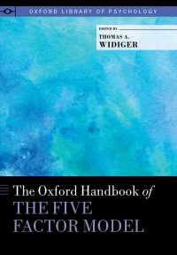 オックスフォード版　５因子モデル・ハンドブック<br>The Oxford Handbook of the Five Factor Model