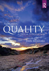 品質管理：批判的入門（第４版）<br>Quality : A Critical Introduction（4 NED）