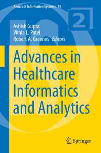 Advances in Healthcare Informatics and Analytics〈1st ed. 2016〉