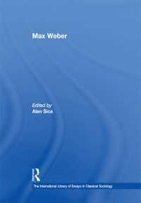 マックス・ヴェーバー研究論文集<br>Max Weber