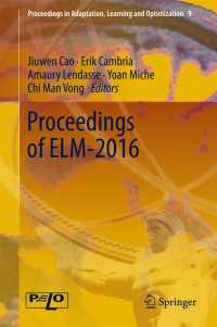 Proceedings of ELM-2016〈1st ed. 2018〉