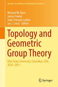 Topology and Geometric Group Theory〈1st ed. 2016〉 : Ohio State University, Columbus, USA, 2010–2011