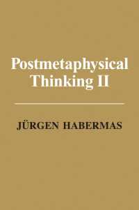 ハーバーマス著／ポスト形而上学的思考２（英訳）<br>Postmetaphysical Thinking II