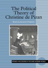 クリスティーヌ・ド・ピザンの政治理論<br>The Political Theory of Christine de Pizan
