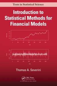金融モデルのための統計学的手法入門<br>Introduction to Statistical Methods for Financial Models