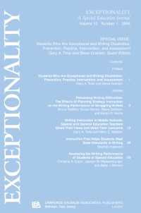 Students Who Are Exceptional and Writing Disabilities : Prevention, Practice, Intervention, and Assessment:a Special Issue of exceptionality