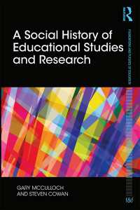 『イギリス教育学の社会史：学問としての在り方をめぐる葛藤』（原書）<br>A Social History of Educational Studies and Research