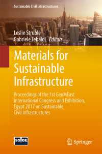 Materials for Sustainable Infrastructure〈1st ed. 2018〉 : Proceedings of the 1st GeoMEast International Congress and Exhibition, Egypt 2017 on Sustainable Civil Infrastructures