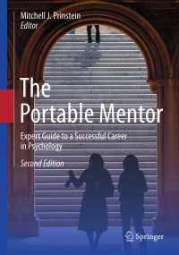 The Portable Mentor〈2nd ed. 2013〉 : Expert Guide to a Successful Career in Psychology（2）
