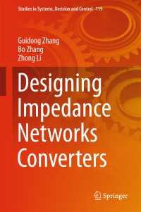 Designing Impedance Networks Converters〈1st ed. 2018〉