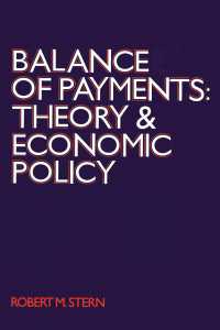 Balance of Payments : Theory and Economic Policy