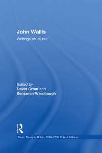 John Wallis: Writings on Music