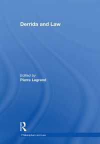 デリダと法：精選論文集<br>Derrida and Law
