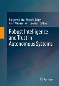 Robust Intelligence and Trust in Autonomous Systems〈1st ed. 2016〉