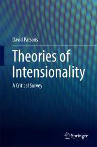 志向性の理論：批判的概論<br>Theories of Intensionality〈1st ed. 2016〉 : A Critical Survey