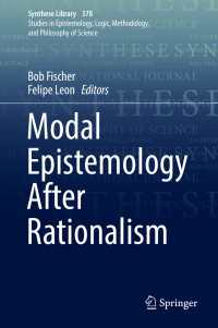 Modal Epistemology After Rationalism〈1st ed. 2017〉