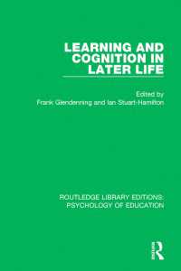 Learning and Cognition in Later Life