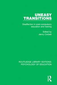 Uneasy Transitions : Disaffection in Post-Compulsory Education and Training