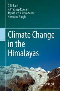 Climate Change in the Himalayas〈1st ed. 2018〉