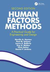 人間工学・設計実践ガイド（第２版）<br>Human Factors Methods : A Practical Guide for Engineering and Design（2 NED）