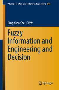 Fuzzy Information and Engineering and Decision〈1st ed. 2018〉