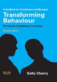 Transforming Behaviour : Pro-social Modelling in Practice（2 NED）