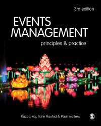 イベント管理：原理と実際（第３版）<br>Events Management : Principles and Practice（Third Edition）