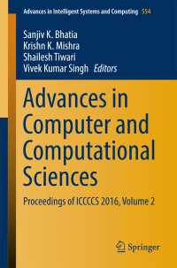 Advances in Computer and Computational Sciences〈1st ed. 2018〉 : Proceedings of ICCCCS 2016, Volume 2