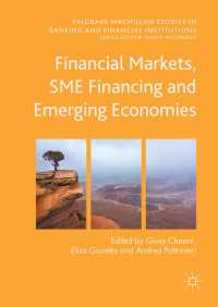 金融市場、中小企業融資と新興経済国<br>Financial Markets, SME Financing and Emerging Economies〈1st ed. 2017〉