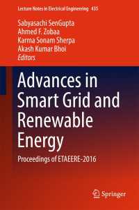 Advances in Smart Grid and Renewable Energy〈1st ed. 2018〉 : Proceedings of ETAEERE-2016