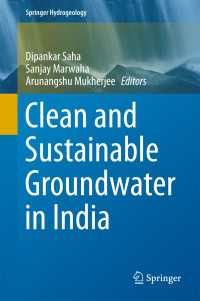Clean and Sustainable Groundwater in India〈1st ed. 2018〉