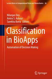 Classification in BioApps〈1st ed. 2018〉 : Automation of Decision Making