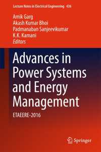 Advances in Power Systems and Energy Management〈1st ed. 2018〉 : ETAEERE-2016